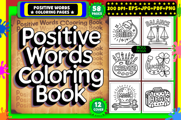 Download Positive Words Coloring Pages for Adults - Positive words coloring pages Collection