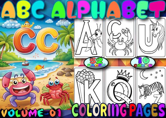 Download ABC Alphabet Coloring Pages for Kids - Premium Bundle